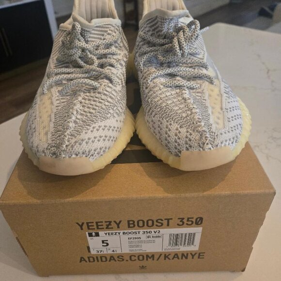 Adidas Yeezy Boost 350 V2 'Static Non-Reflective' EF2905 Size 5 - Picture 3 of 7